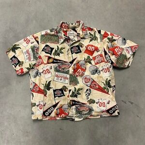 Vintage Ohio State Hawaiian Button Up‎